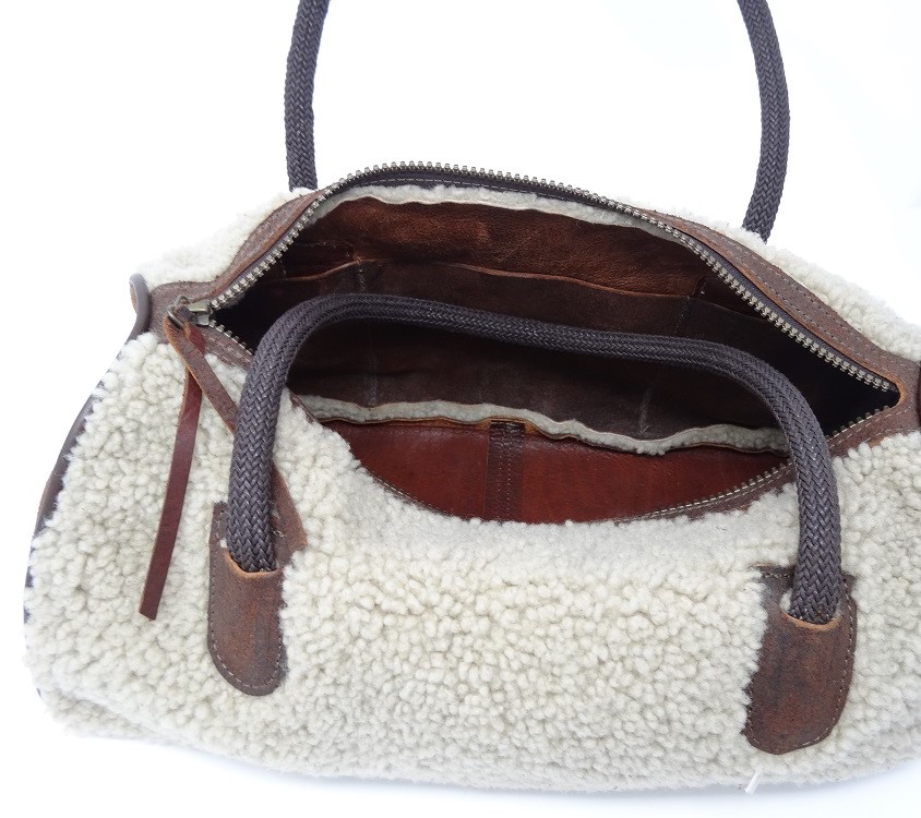 Sheepskin handbag sale